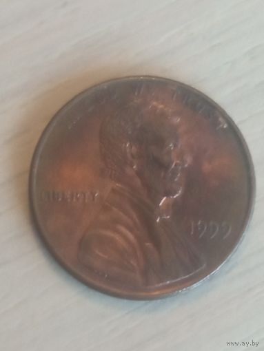 США 1 цент 1999г. Б/б