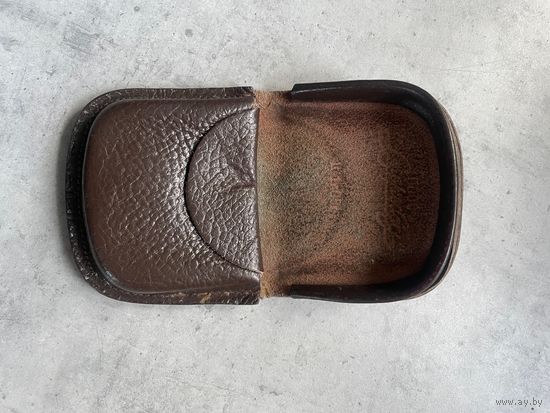 Кошелёк для монет, монетница. Кожа. СССР. Производство Прибалтика или ГДР. 1970-е Винтаж