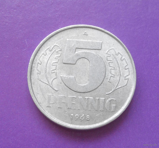 5 пфеннигов 1968 ГДР #08