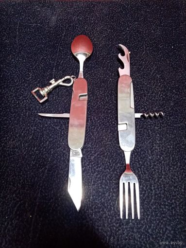 С рубля без мц. туристический набор нержавейка 11х3х3см, 160гр