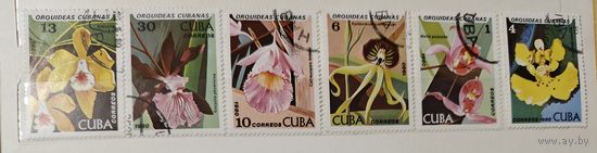 РАСПРОДАЖА КОЛЛЕКЦИИ. Куба. марки "цветы Орхидеи"