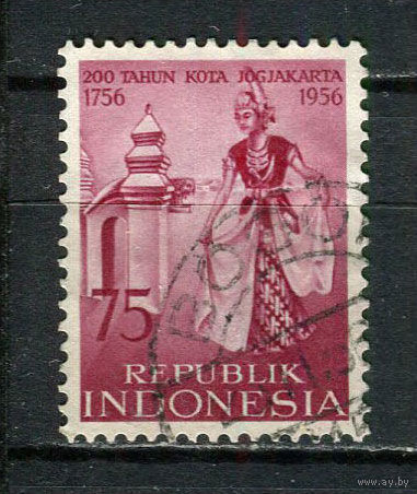 Индонезия - 1956 - Джокьякарта, 200 летие 75S - [Mi.189] - 1 марка. Гашеная.  (Лот 74FC)-T25P11
