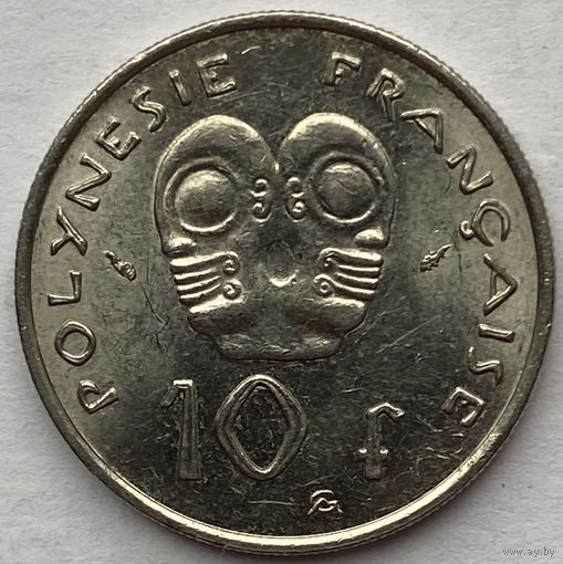 Французская Полинезия 10 франков 1975 г.