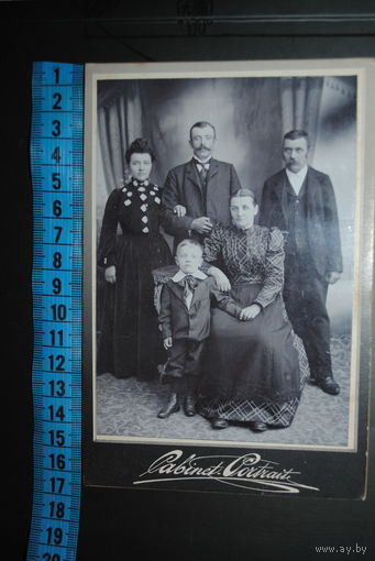 Кабинетное фото-портрет: МОДА до 1917 года, отличного качества, - размер 16,5 см. на 11 см.