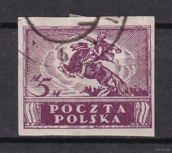 369. Польша. 1919 г. Стандарт. 5 М. Mi.#100.