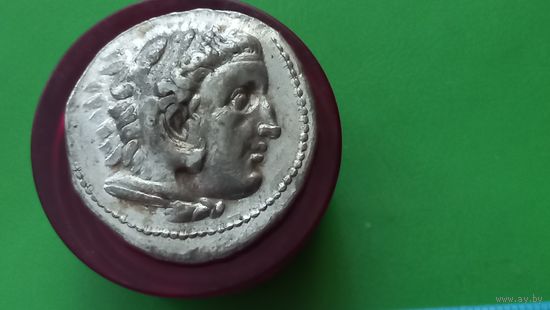 Качественная копия редкой тетрадрахмы. Птолемей I Сотер.