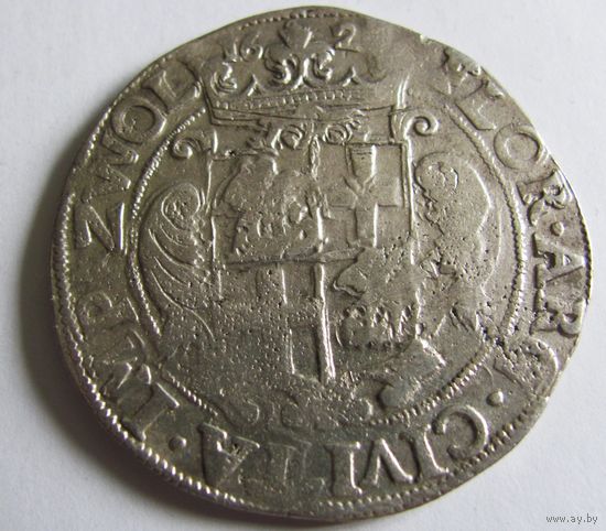 Флорин датированный 1620 ганзейский г.Зволле с именем императора Матиаса (1557-1619) редкий