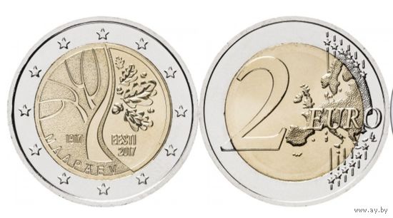 2 евро 2017 UNC