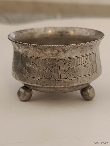 Солонка. Серебро 84.