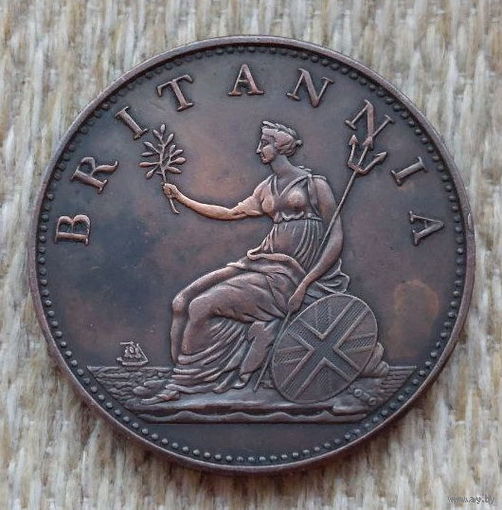 Великобритании 1/2 пенни 1807 года. Король Георгий III. Британия. Предложи свою цену или обмен!