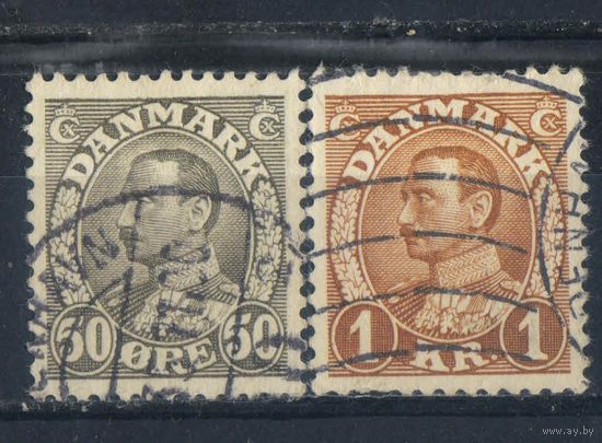 Дания 1934 Христиан X Стандарт #210,212