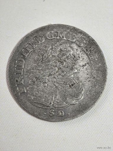 6 грошей 1698 год.  Пруссия