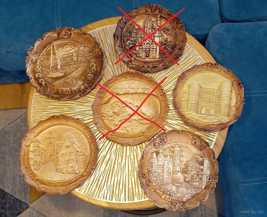 Сувенирные тарелки на стену из разных стран мира