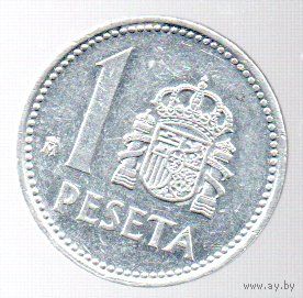 Испания. 1 песета  1987