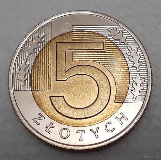 Польша 5 злотых, 2017 (4-6-17)