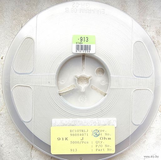 0805. 91 кОм. Катушка 5000 штук. 91кОм. 91к. Резисторы смд. smd 2012