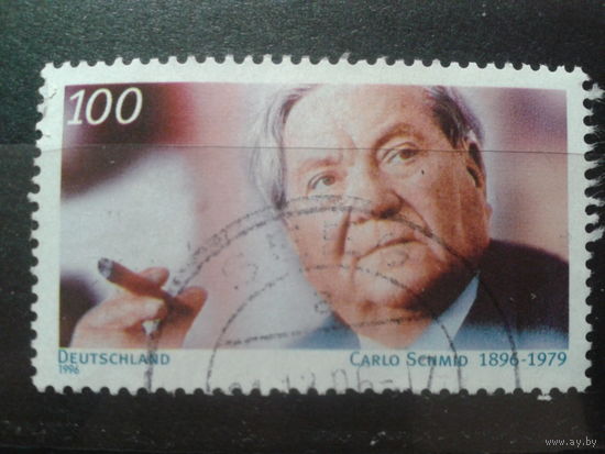 Германия 1996 политик Михель-0,9 евро гаш.