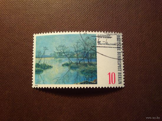 Германия  1972 г. Западный Берлин. Озеро Греневалдзее.