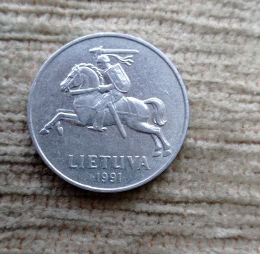 Werty71 Литва 5 центов 1991 Погоня