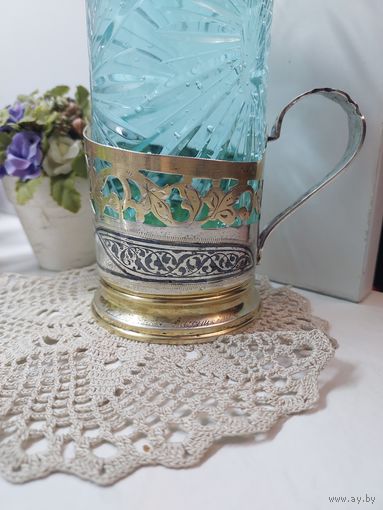 СЕРЕБРЯНЫЙ подстаканник СССР с 1 рубля