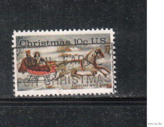 США-1974, (Мих.1161) , гаш. , Рождество, и Новый год