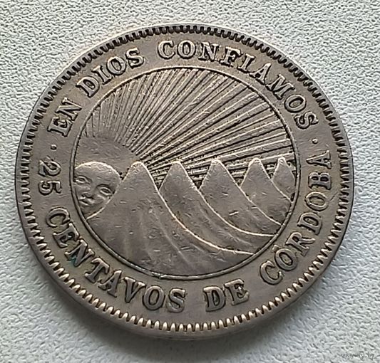 Никарагуа 25 сентаво, 1956  3-11-20