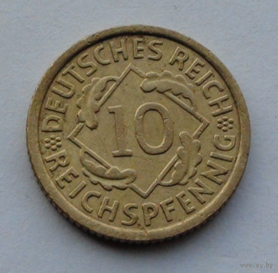 Германия 10 рейхспфеннигов, 1929 A