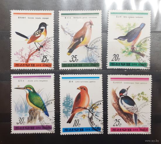 Корея. 1988 год. Фауна. Птицы (414)