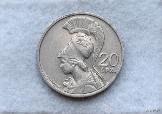 Werty71 Греция 20 драхм 1973 Богиня Афина