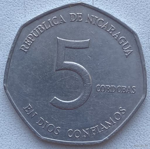 Никарагуа 5 кордоба 1980 г.