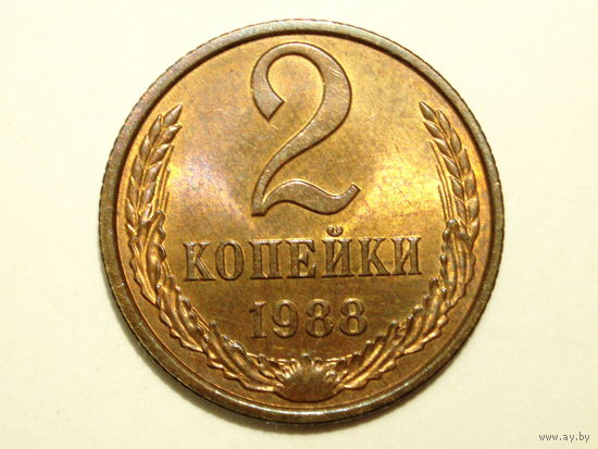 2 копейки 1988 UNC #V