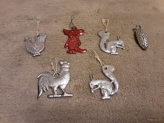 Елочная игрушка СССР. Новогодняя. Советская. Пластик