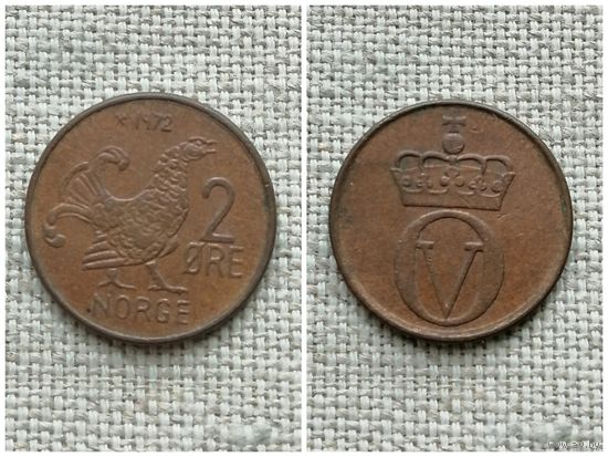 Норвегия 2 эре 1972/ птицы / глухарь //FA