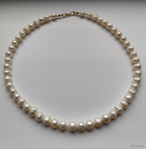 Бусы натуральный жемчуг.