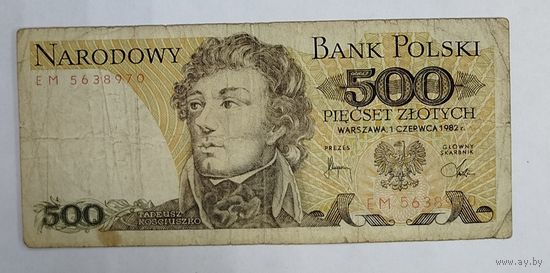 500 злотых Польши 1982 года