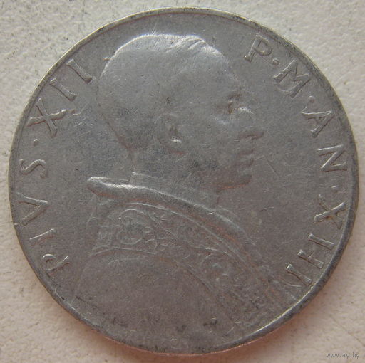 Ватикан 5 лир 1951 г.