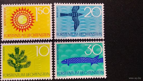 Лихтенштейн\820фе\  1966 Экология Природа MNH.