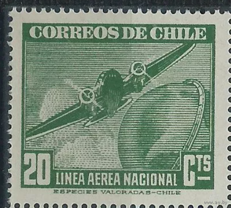 ЧИЛИ САМАЛЁТЫ  ТРАНСПОРТ - АВИАЦИЯ 1942 MNH