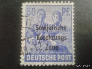 Германия 1948 советская зона, надпечатка