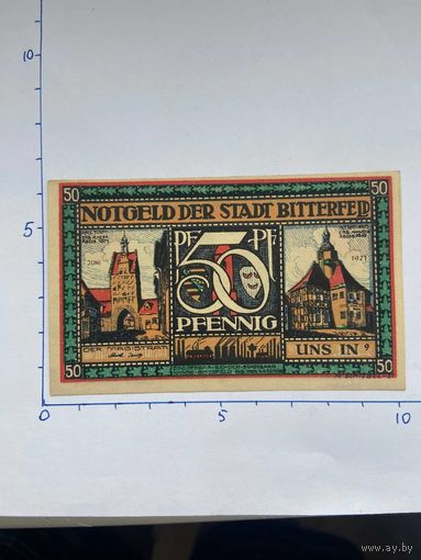 Нодгельд 50 пфеннигов Биттерфельд. Веймарская республика - 0202