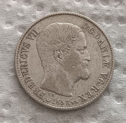 Дания 16 скиллингов 1857