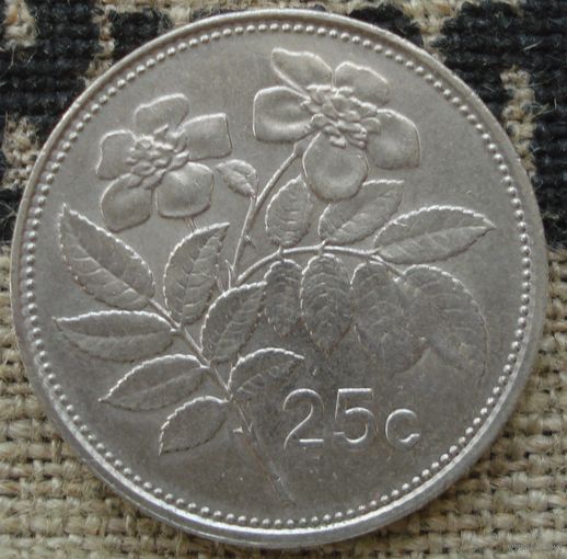 25 центов 1986 Мальта