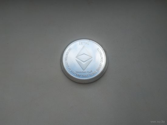 Сувенирная монета "Ethereum Silver".