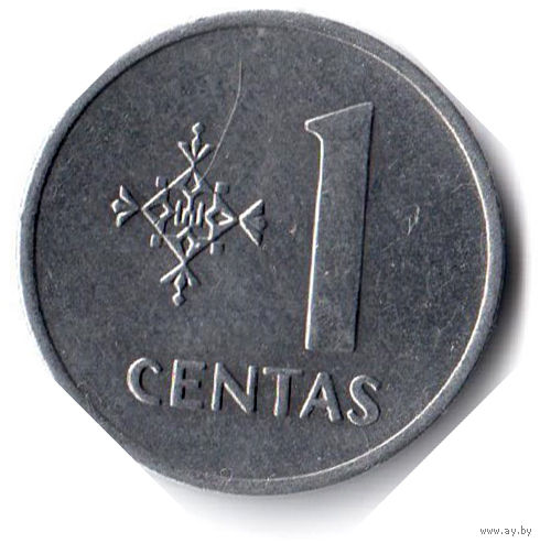 Литва. 1 цент. 1991 г.