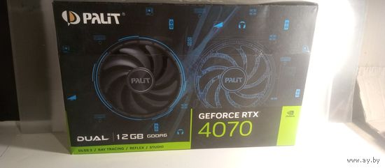 Коробка от видеокарты PALIT  GF RTX 4070 DUAL 12G