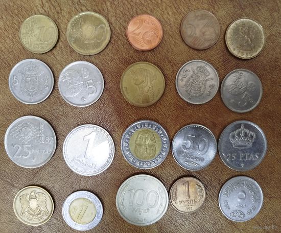 Монеты 20 шт.