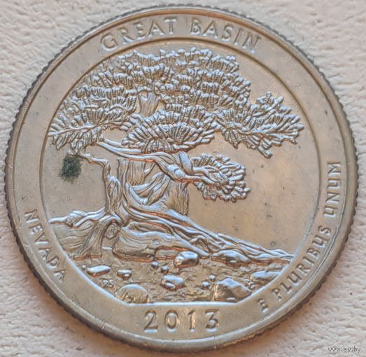 США 25 центов (квотер) 2013 D Great Basin Nevada