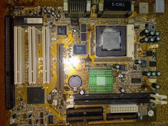 Материнская плата под socket 370 со встроенным звуком solo-1, рабочая, не ремонтировалась