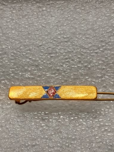 Винтажная заколка. Русские самоцветы. Эмаль.