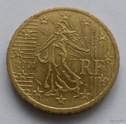 50 евроцентов 2001. Франция.